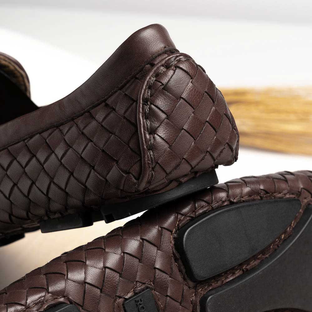 Robert Zur San Tropez Woven Shoes Vintage Luggage
