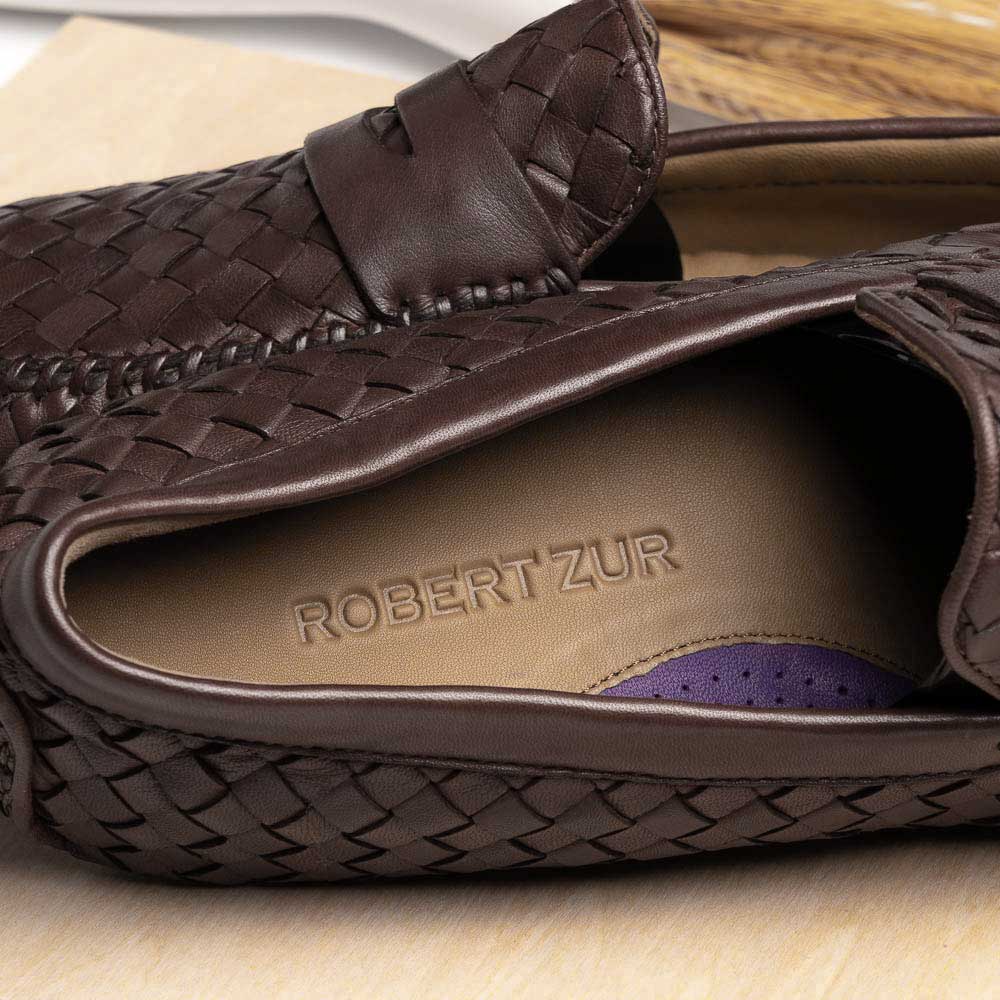 Robert Zur San Tropez Woven Shoes Vintage Luggage