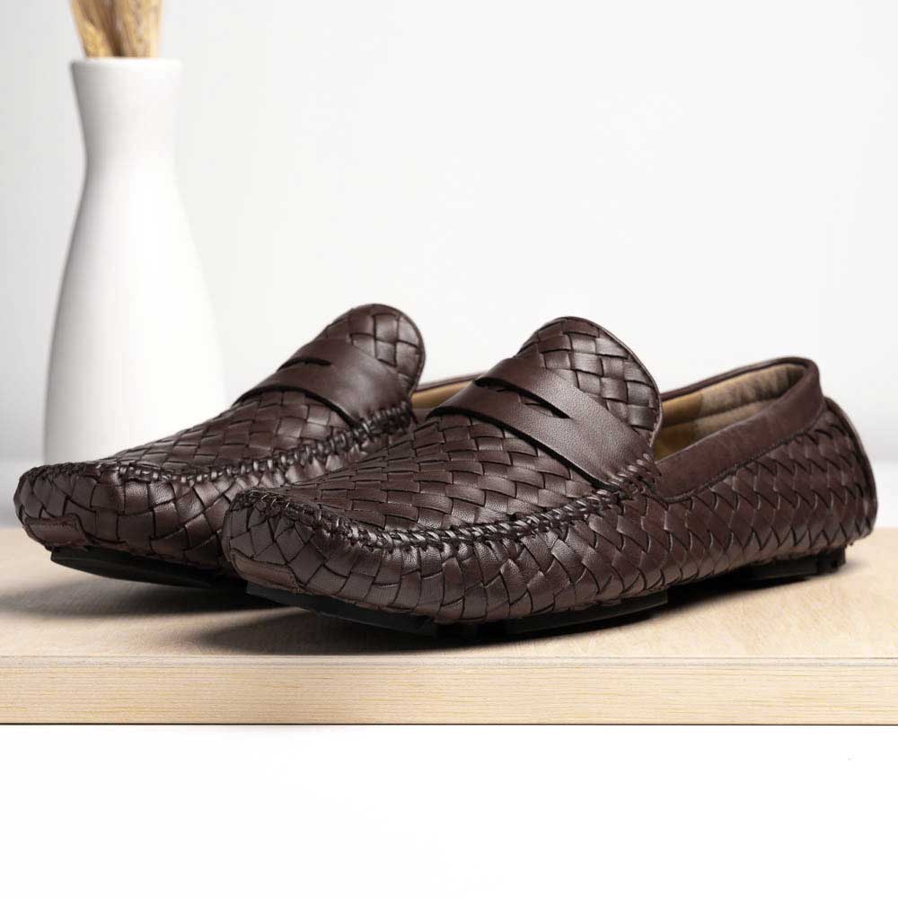 Robert Zur San Tropez Woven Shoes Vintage Luggage
