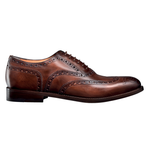 Santoni 8150 Hand Antiqued Wingtip Oxford Brown