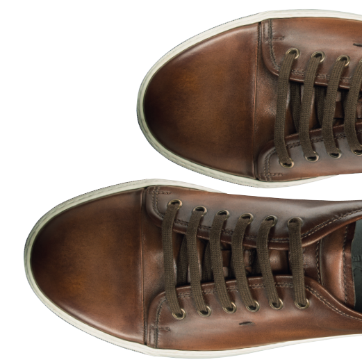 Santoni Acadia TQ2 Hand Antiqued Sneakers Brown