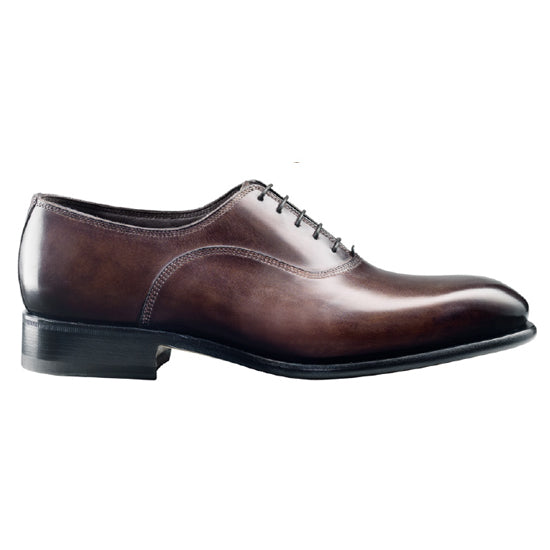 Santoni Amari 2 Goodyear Plain Toe Bal Oxford Burgundy