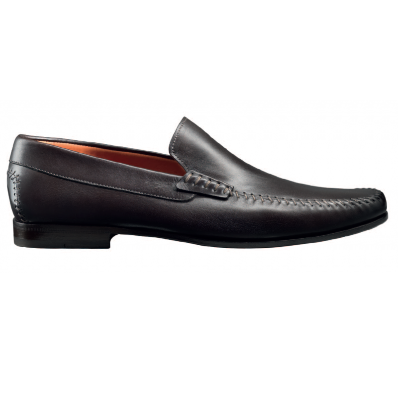 Santoni Moc Toe Loafers