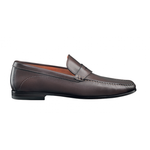 Santoni Austin Moc Toe Penny Loafers