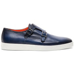 Santoni Bankable Calfskin Dress Sneakers Blue