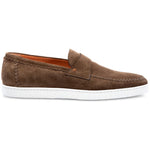 Santoni Banker Suede Loafers Brown
