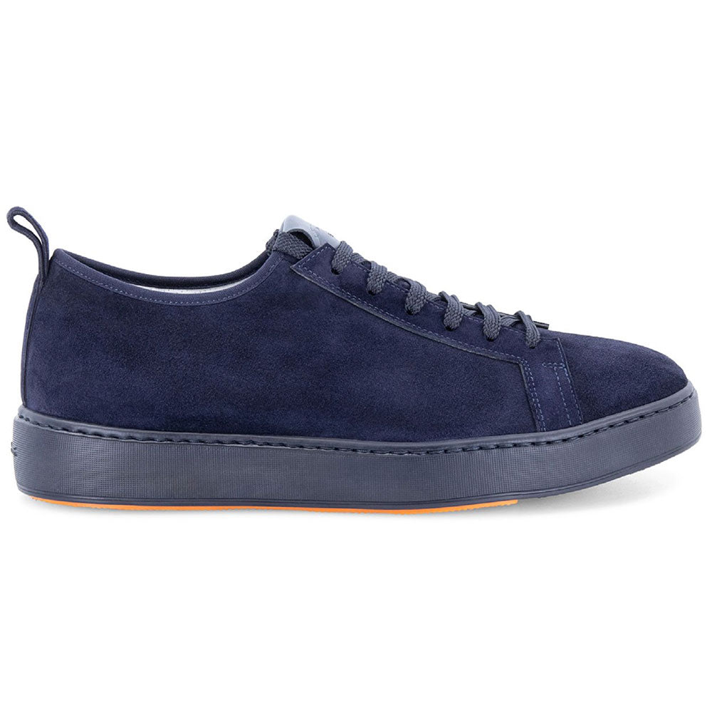 Santoni Barit Suede Sneakers Blue
