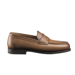 Santoni Beamon Goodyear Welted Penny Loafers Tan