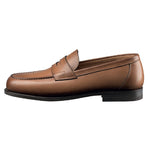 Santoni Beaman Slip On Shoes Tan