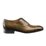 Santoni Bedford 2 Cap Toe Oxfords Brown