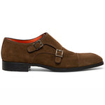 Santoni Beginner Suede Shoes Dark Brown