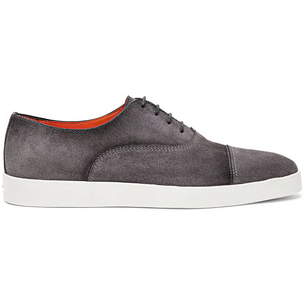 Santoni Behemot Suede Sneakers Dark Gray