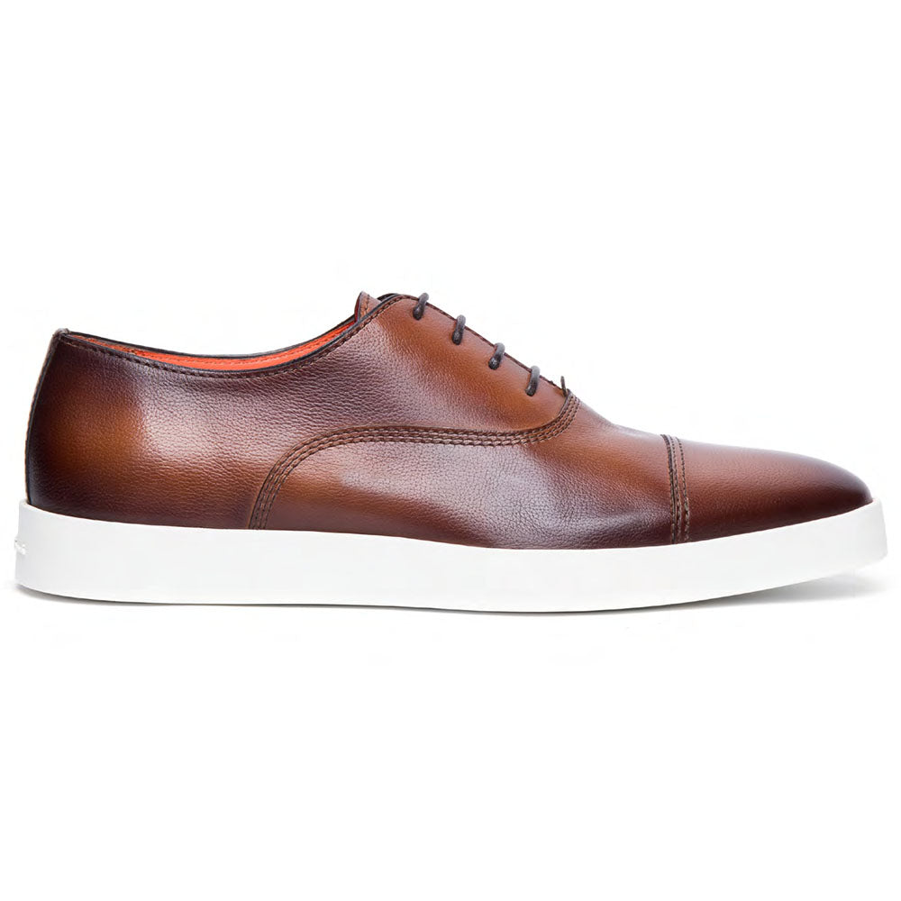 Santoni Behemoth Calfskin Sneakers Dark Brown