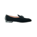 Santoni Bijon 1 Suede Tassel Loafers Black