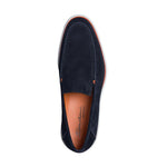 Santoni Boit Suede Loafers Blue