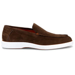 Santoni Boit Suede Loafers Brown
