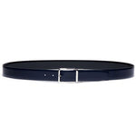 Santoni Calfskin Belt Dark Blue / Black