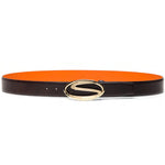 Santoni Calfskin Belt Dark Brown
