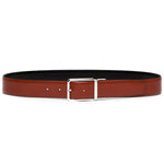 Santoni Calfskin Belt Tan / Black