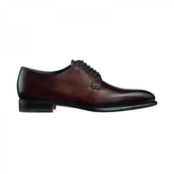 Santoni Chelsey 4 Gooyear Welted Plain Toe Bluchers Burgundy
