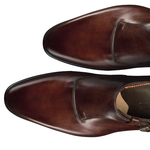 Santoni Clayton 4 Goodyear Welted Monk Strap Shoes Rust