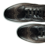 Santoni Cornel P3 Wingtip Sneakers Boots Dark Brown