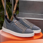 Santoni Daftest HODG62 Nubuck Sneakers Gray