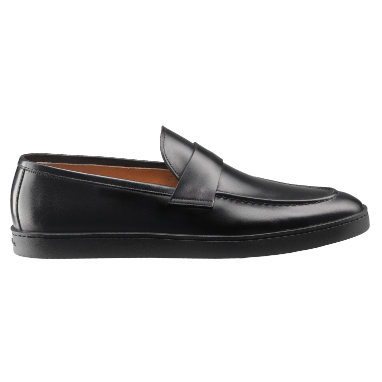 Santoni Dane D1 Casual Loafers Black