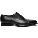 Santoni DARIAN-B-SDSN01 Tumbled Calfskin Oxfords Black