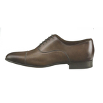 Santoni Darian Hand Antiqued Cap Toe Shoes Brown