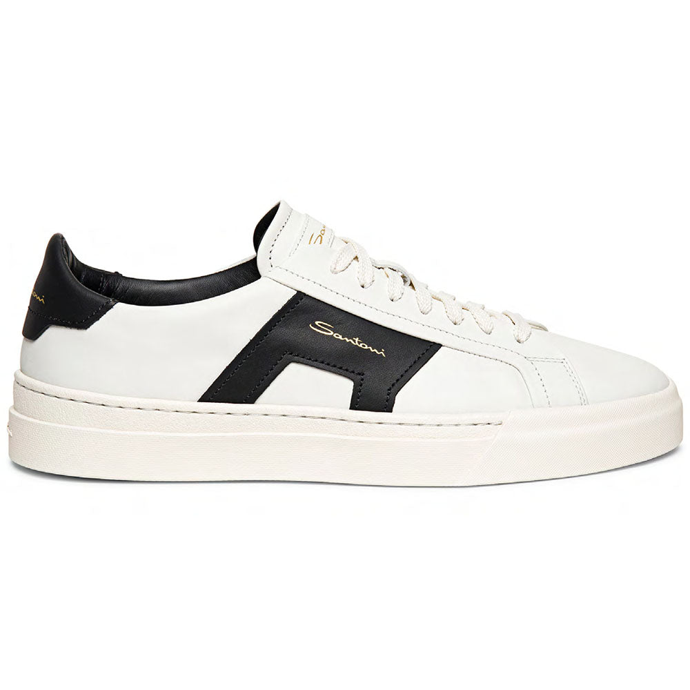 Santoni DBS1 BWEI10 Calfskin Sneakers Puro White / Black