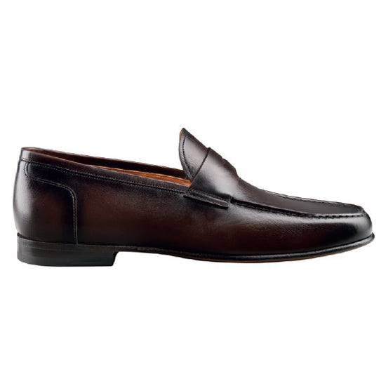 Santoni Denver B3 Slip On Shoes Dark Brown