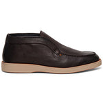 Santoni Digits Tumbled Calfskin Desert Boots Dark Brown