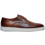 Santoni Dilate USHT50 Calfskin Dress Sneakers Dark Brown