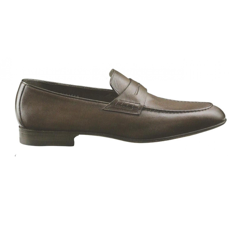 Santoni Dirk Calfskin Penny Loafers 