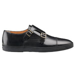Santoni Donato 1 Double Monk Strap Black