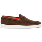 Santoni Dowdy GEXS50 Suede Loafers Brown