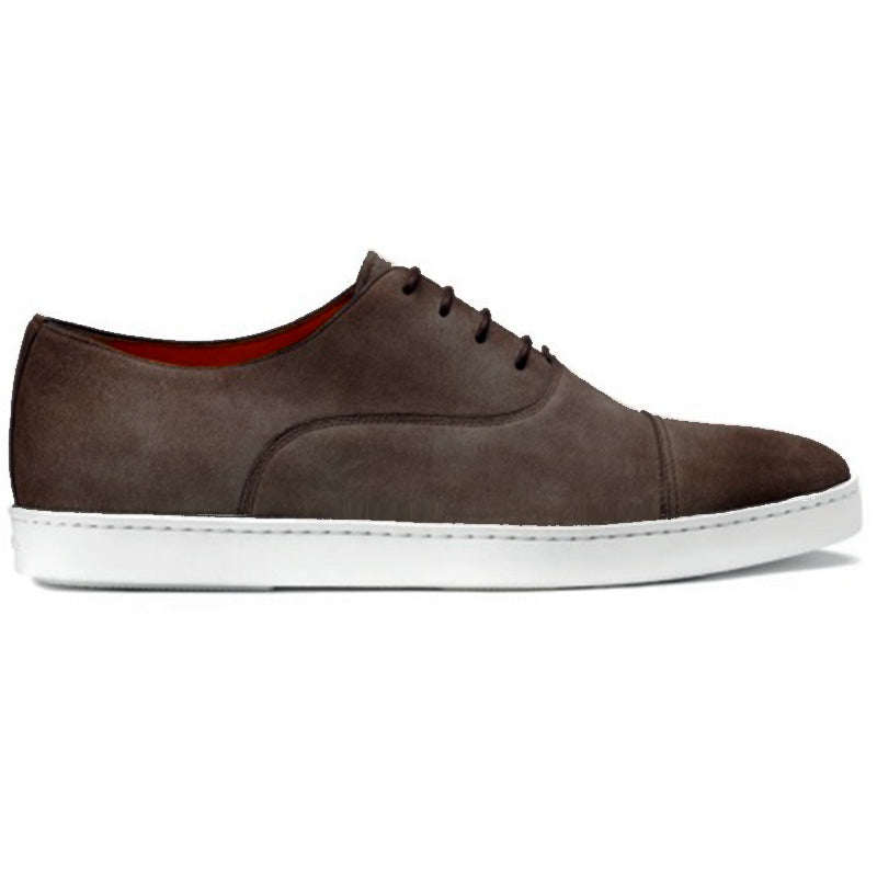 Santoni Durbin P32 Cap Toe Sneaker Dark Gray