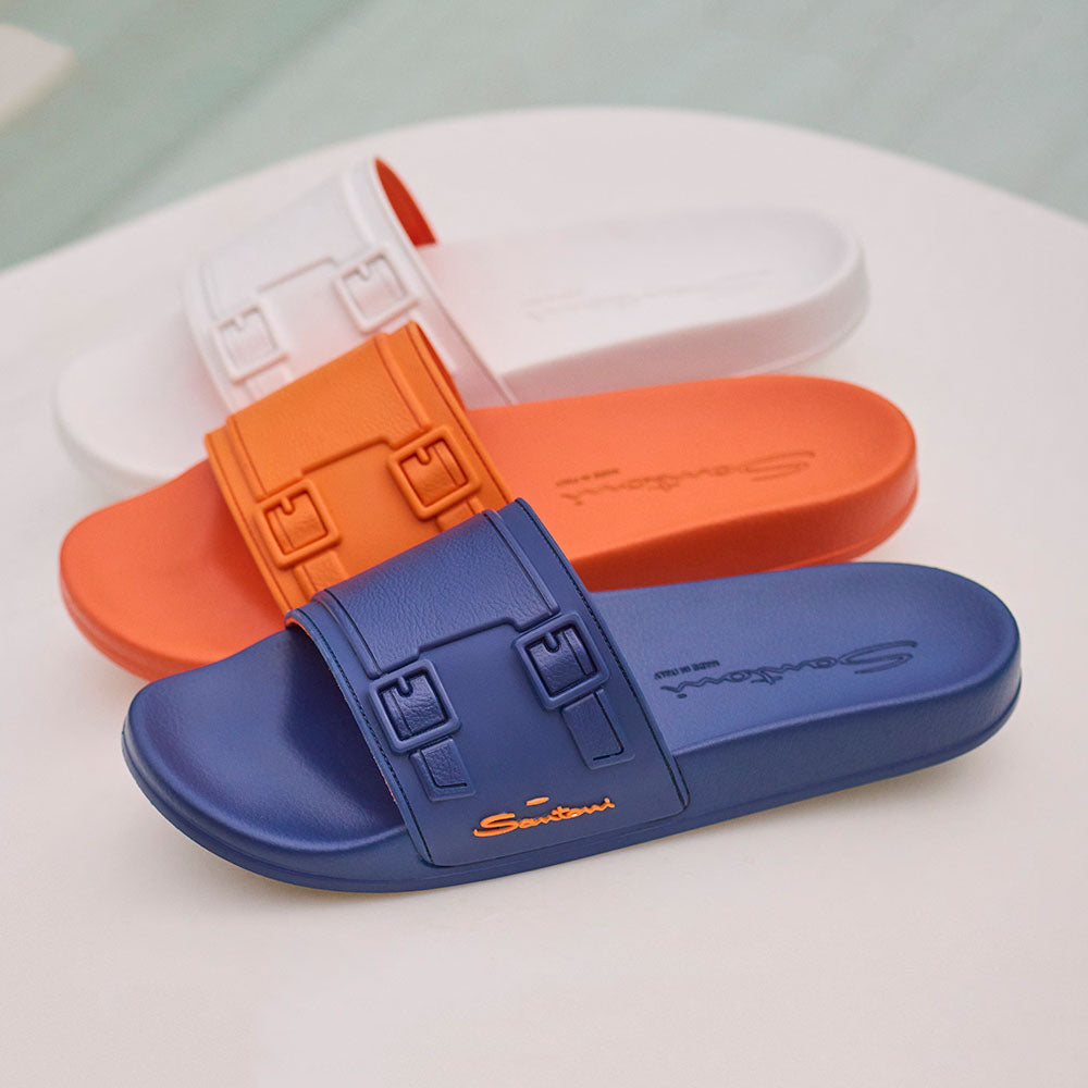 Santoni Edison TPUI50 Rubber Pool Slide White