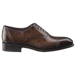 Santoni Ellery 3 Goodyear Welt Cap Toe Shoes Dark Brown