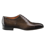 Santoni Elon 3 Cap Toe Bal Oxfords Dark Brown