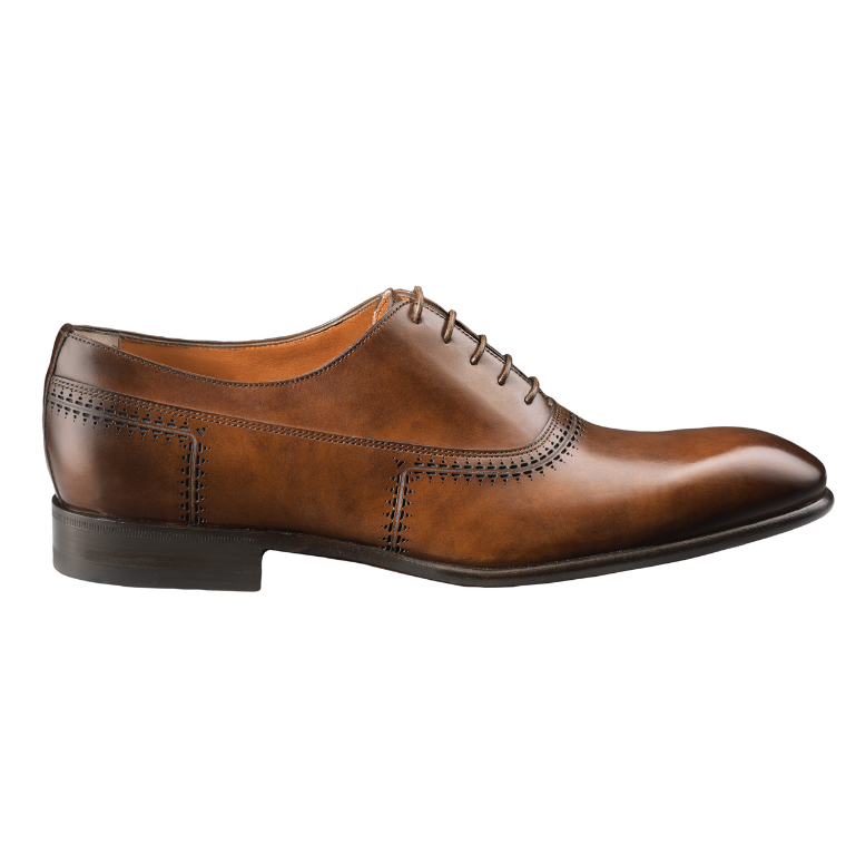 Santoni Emanuel 5 Plain Toe Oxfords Tan