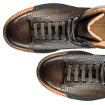 Santoni Everest V2 Hand Antiqued Hiking Boots Brown