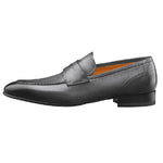 Santoni Felipe 8 Laser Print Penny Slip On Grey