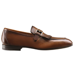 Santoni Foley Kilty Loafers Brown
