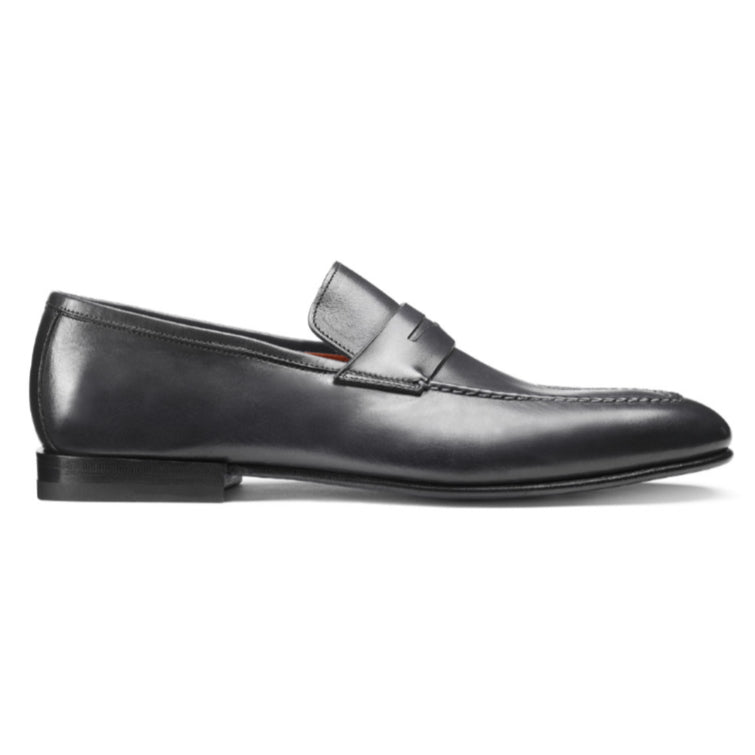 Santoni Fox 1 Penny Loafers Gray