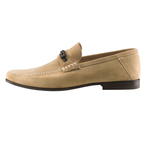 Santoni Franco S5 Suede Loafers Sand