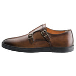 Santoni Fremont 2 Double Monk Strap Brown