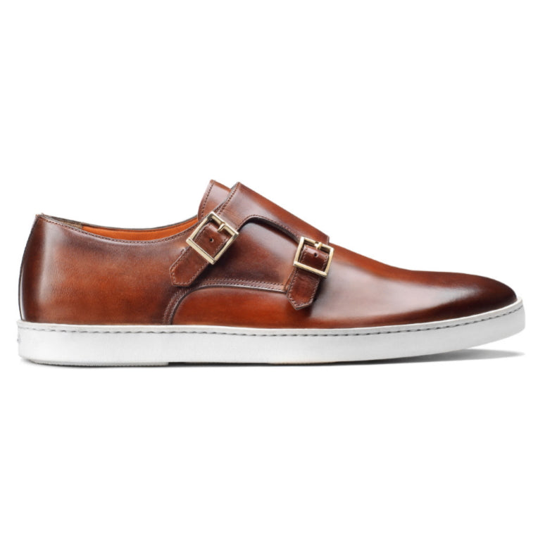 Santoni Fremont 01 Double Monk Sneakers Light Brown