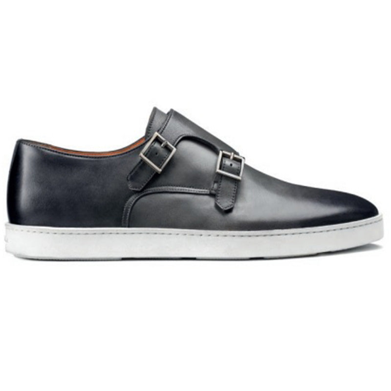 Santoni Fremont G8 Double Buckle Sneaker Grey